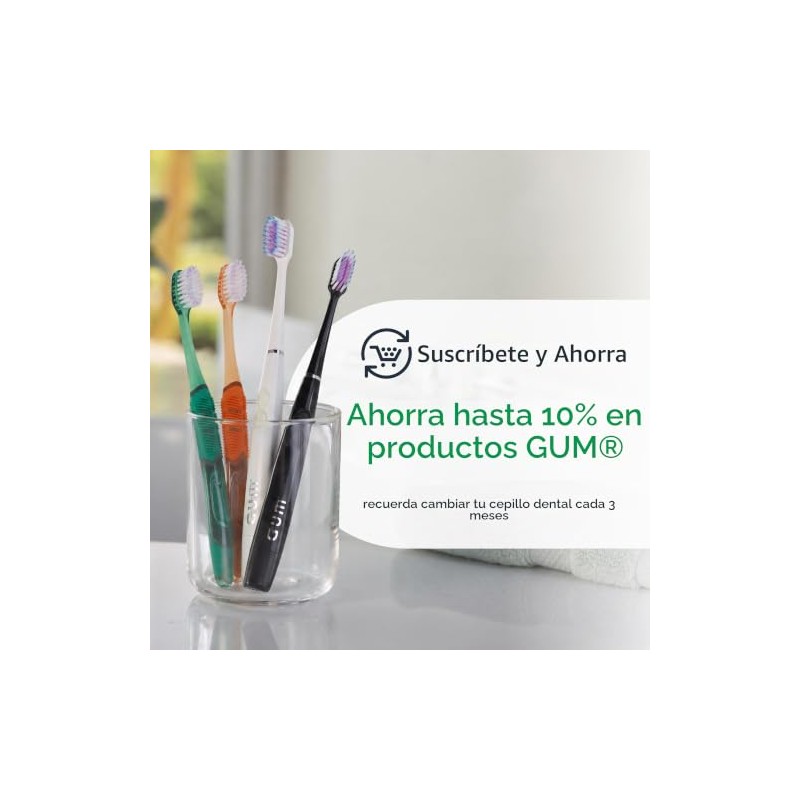 GUM End-Tuft - cepillo de dientes, 6 Brushes