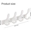 YUET 4 Door Hook Coat Bathroom Towel Hooks Wall Mounted