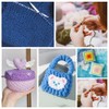 BENECREAT 3Pcs Knitting Needle Gauge Multifunctional Wood Spinning Control Card