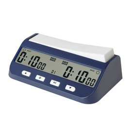 MOSTRUST Digital Chess Clock Timer, 5-in-1 Multifunction Portable Competition Specific Chess Timer, Professional Board Game Timer with Bonus & Delay Count Down up ON Off Alarm