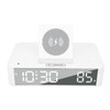 10W Digital Alarm Clock One Button Lifting LED Mirror Electronic