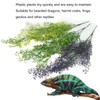 3pcs Artificial Reptile Plants Reptiles Terrarium Leaves for Lizards Geckos