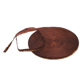 QUARKZMAN Metallic Glitter Velvet Ribbon 3/8 x 25 Yard Single Sided Glitter Ribbon Gift Wrapping with Gold Powder Gradient Brown Gold Silver