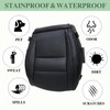 Priprilod Leather Driver Side Bottom Replacement Seat Cover Black Compatible