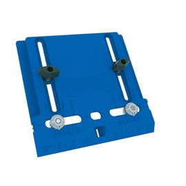 Adjustable Cabinet Hardware Jig, Blue, 1–5 Inch Range, Built-in Scales, Drawer Pulls and Cabinet Knobs Drilling Template