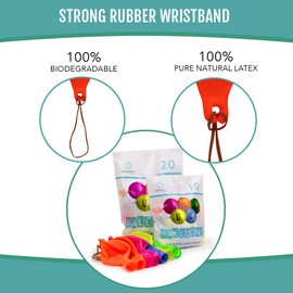 Green Paw Products 25 NEON PUNCH BALLOONS | Ideal Party Bag Filler and Pass the Parcel | Very Durable | Perfect for both boys and girls birthday parties