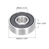 PATIKIL 10 Pack 8x22x7mm Skateboard Bearings 608-2RS Steel Ball Bearings
