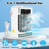 Portable Air Cooling Fan, 3 in 1 Mini Evaporative Air