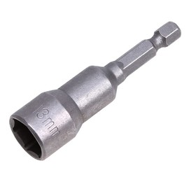 Quick Change Socket Driver Nut Metric Impact Nut for Drill Setter Power Drill Bit Shank Vanadium steel 65mm Length (8mm Dia)