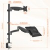 PUTORSEN Sit Stand Monitor Desk Mount for 17-32 inch Screens,