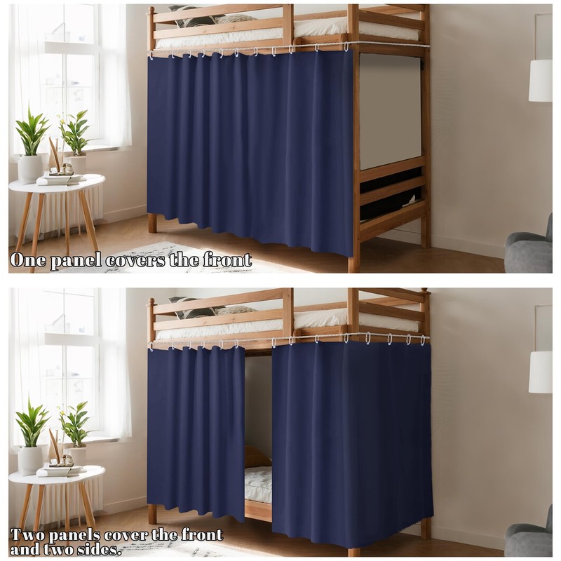 Aisi Bunk Bed Curtains Dorm Room Privacy Canopy Blackout Bunk