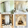 4 PCS White Artificial Yarn Amaranthus for Decor