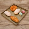 28x28x3cm DIY baking Tray gold Aluminum Alloy square shape Non-stick