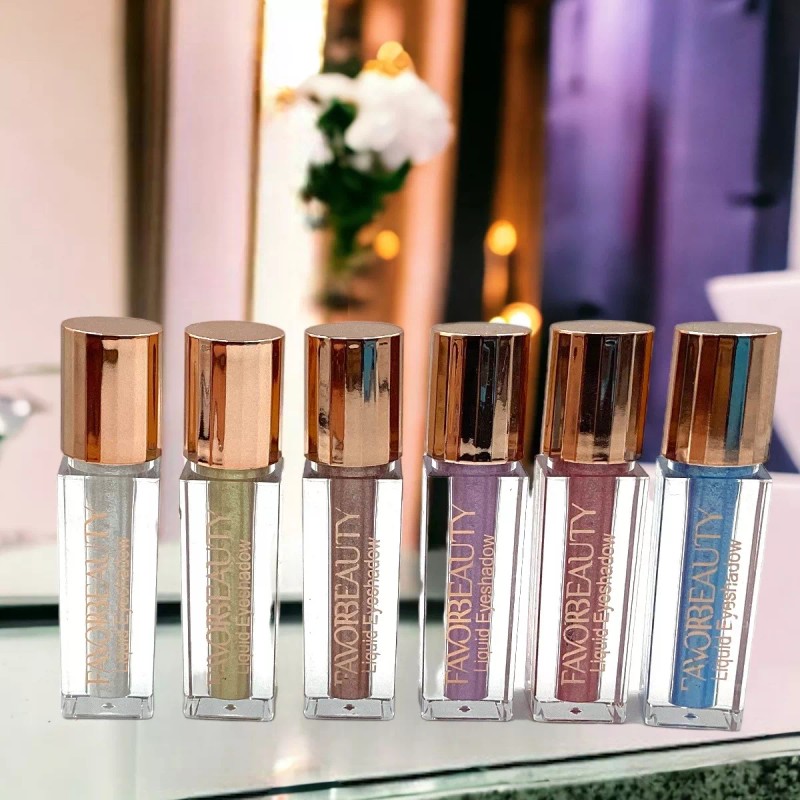 Favorbeauty 1 Pz Sombra De Ojos Liquida Brillosas