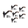 QCAA HandRail Brackets, 3", Zinc Die Cast, Aged Bronze, 6