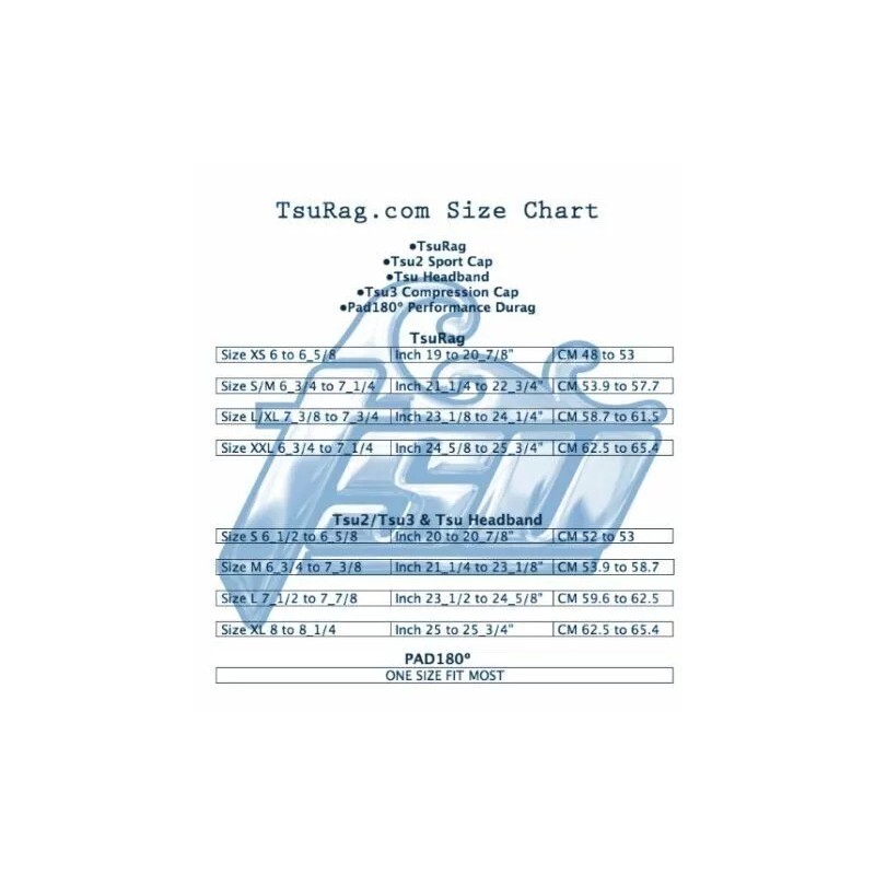 Tsurag Black Durag - Large/Extra Large