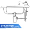 Enhon 2 Hole Pop Up Stoppers, Chrome Bathroom Sink Stopper
