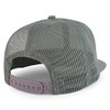 Trendy Apparel Shop Plain Solid Cotton Mesh Flatbill Snapback Cap
