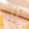 Long Dangle Earrings 925 Sterling Silver Drop Leverback Earrings for