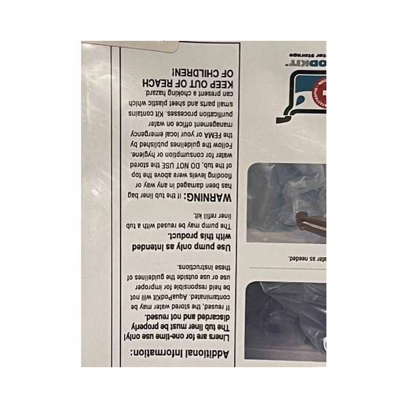 AquaPodKit AquaPod Kit 2.0 Emergency Water Storage 65 gal Drinking
