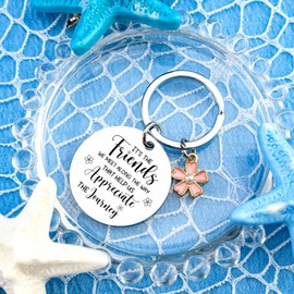 Friends Christmas Gifts Friendship Keychain Friendship Gifts for Friend Girls Bff Friend Birthday Gift for Sister Unique Bestie Gift for Friends Female Christmas Presents for Her Small Bff Stuff