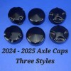 WILLY SHINY HARLEY 2024-2025 FORK LEG AXLE CAPS HEX DESIGN