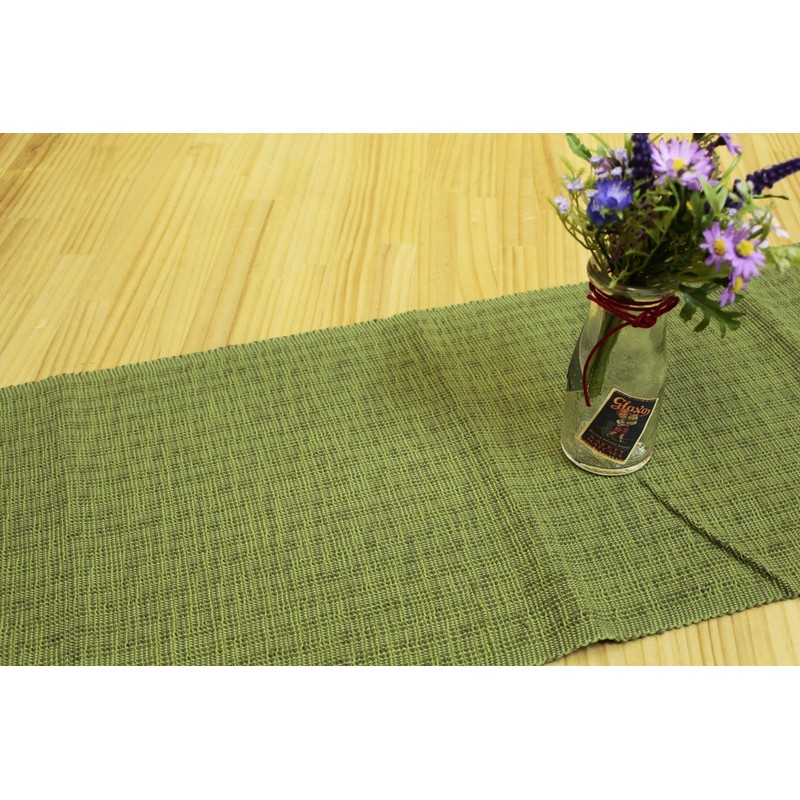 Tawara FA-180-42 Table Runner, Green (12.6 x 59.1 inches (32