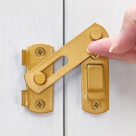 Wocoe 3 Packs Gold Flip Latch Gate Latches,2.75"x2.02"-Versatile Barn Door,Sliding Door,and Cabinet Hardware for Enhanced Security and Style