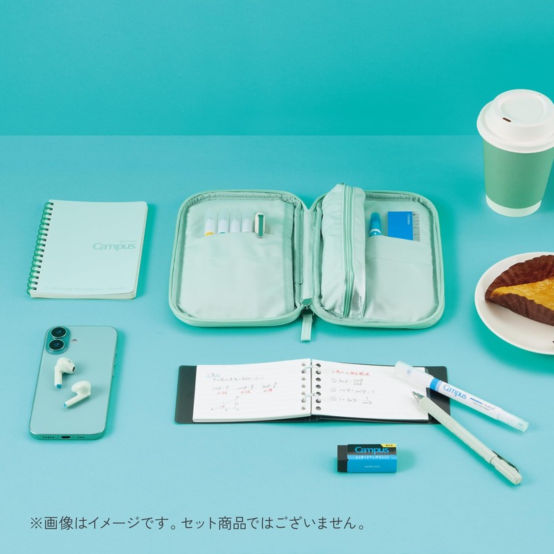 Kokuyo Campus Pen Case that Opens Like a Notebook, Black
