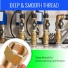 Brass Pipe Adapter - 5/8" SAE Female to 3/4" SAE