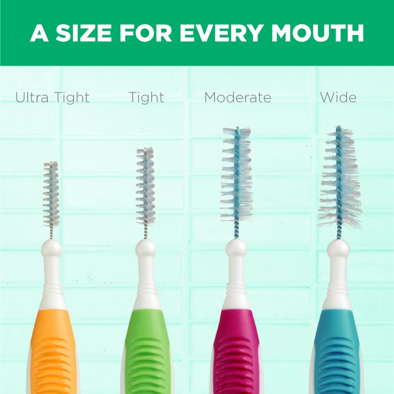 GUM Proxabrush Go-Betweens - Ultra Tight - Interdental Brushes -