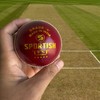 SPORTISH Premium Leather Cricket Test Ball - Red Hand Stitched