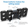 DollaTek 3D LED Digital Alarm Clock with 3 Adjustable Brightness