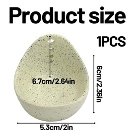 Herb Stripper Bowl, Herb Stripper Bowl, Handmade Different Round Hole Sizes, Leaf Stripping Twister Tool, New Kitchen Tools for Parsley Cilantro Thyme Rosemary Mint (White)