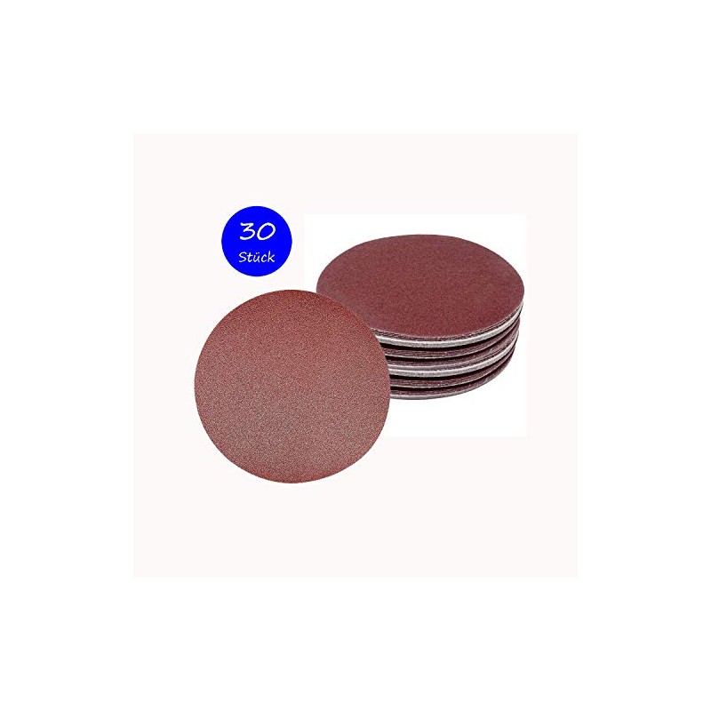 Pack of 30 Sanding Discs Diameter 225 mm, Each Grit