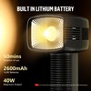 LENSGO 40SHC Retro Video Light with Phone/Camera Stand, Rechargeable 40W