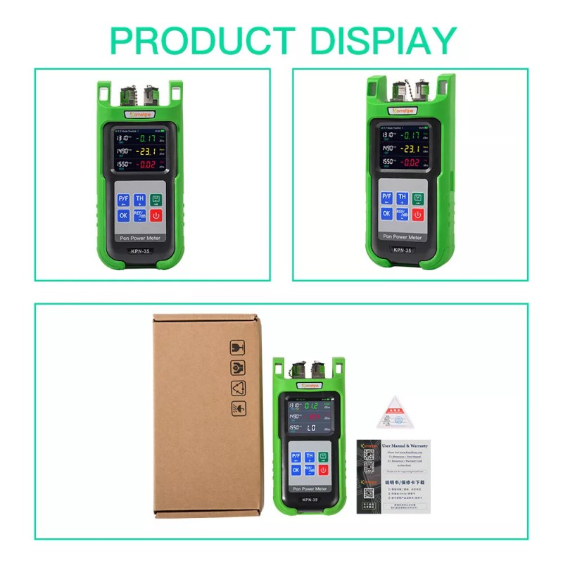Komshine FI-20V Fiber Optic Identifier & KPN-35 PON Power Meter
