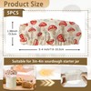 Cloth Covers for Sourdough Starter Jars, Cartoon Mushrooms Heat Preservation