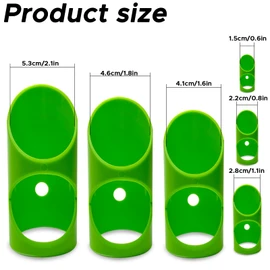 GDGJWL 6PCS Pipe Insulation Cutting Guide， Molded Foam Pipe Cutter Tool with 15MM-53MM Insulation Cutting Fixture for Home/Industrial/Commercial Plumbing + Bonus 59" Tape Measure (Green)