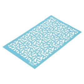 jojofuny 1sheet Polymer Clay Silk Screen Stencil Heart Dog Cat Pattern Template for Crafts Easy to Use Mesh Transfer Stencils for Boys and Girls Creative Projects