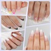 Misssix 6 Packs Press On Nails Almond, Misssix French Tip