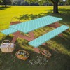 Picnic Table Cover with Bench Covers Waterproof Camping Tablecloth Flannel