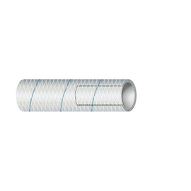 Sierra International Clear White PVC Tubing Polyester Reinforced (Blue-Tracer) 5/8" x 50' 16-164-0586 Clear White PVC Tubing Polyester Reinforced (Blue-Tracer) 5/8" x 50',
