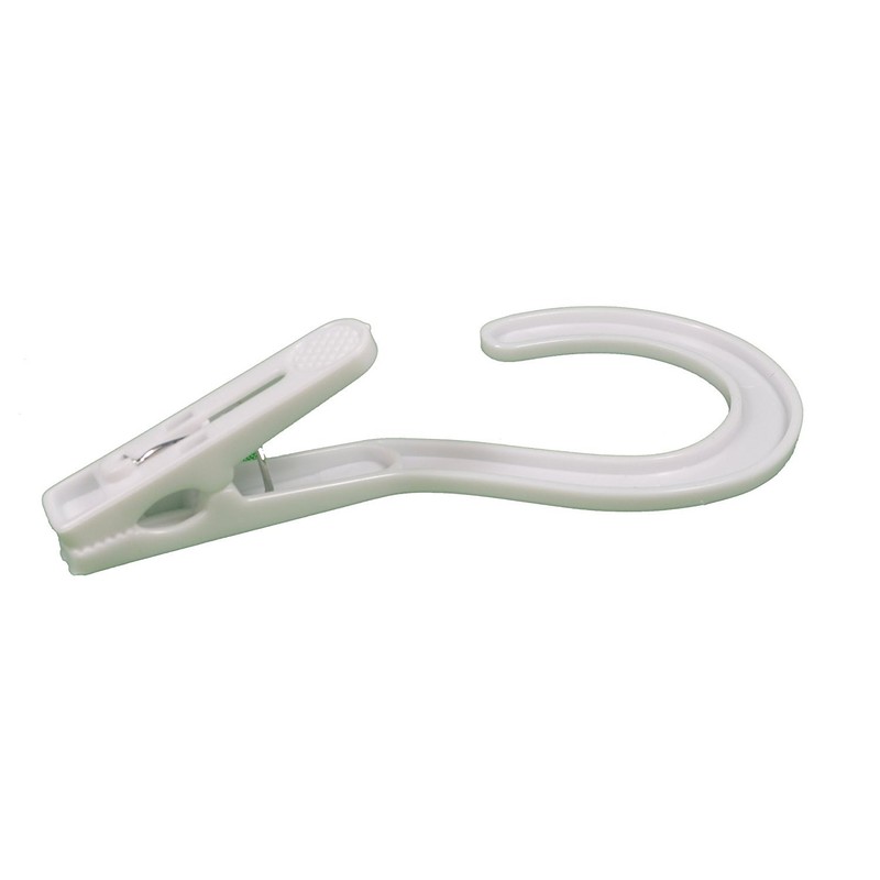 SYMAK Set of 5 Laundry Hooks Clothes Hanger Clips White