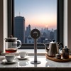Black 2-in-1 Espresso Coffee Bean Spoon Tamping Scoop Tamper Tea