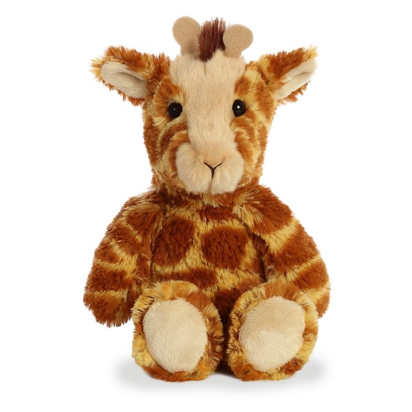 Aurora® Playful Cuddly Friends™ Giraffe Stuffed Animal - Comforting Cuddles - Imaginative Play - Brown 8 Inches
