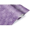 Beautiful Pastel Christmas Thick Gift Wrap, Purple Lavender and White