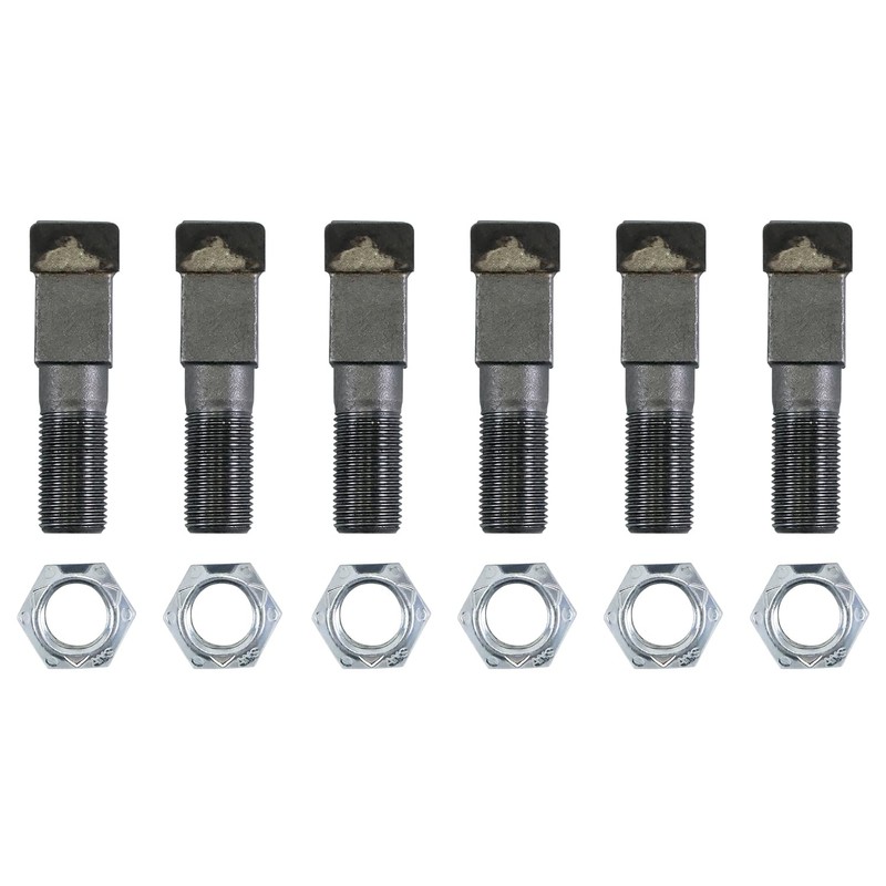 12 Pack 2-7/8"Lx11/16"W with 5/8"-18 Nuts Stump Grinder Teeth Compatible