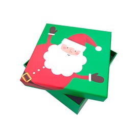 Schone Products (UK) Bright Green Box Santa Claus Design- Lovely Surprise for Family & Friends- CELEBRATE THE SPIRIT OF XMAS