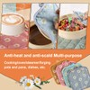 JEYORZY Set of 4 Cotton Pot Holders, 17 x 17